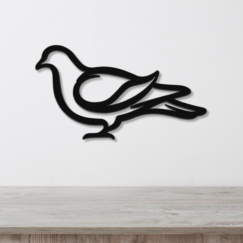 Pigeon Metal Wall Art
