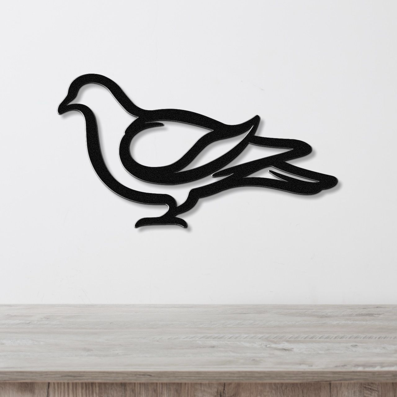 Pigeon Metal Wall Art