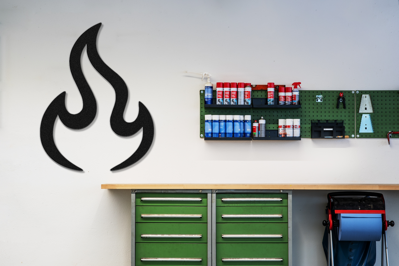 Abstract Fire Metal Wall Art