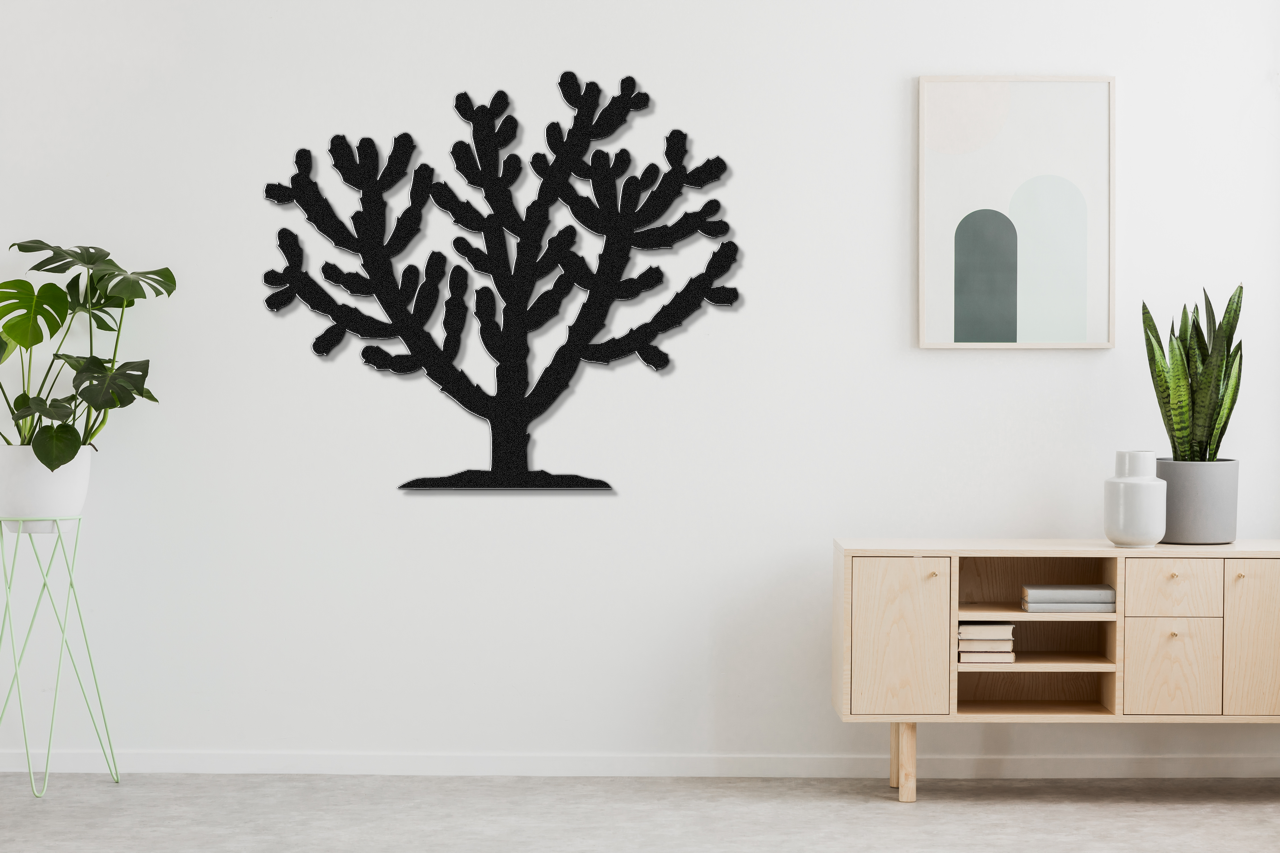 Cholla Cactus Metal Wall Art