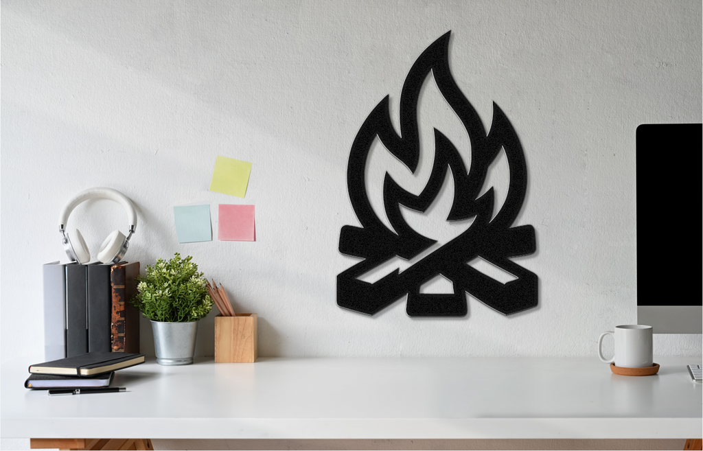 Campfire Metal Wall Art