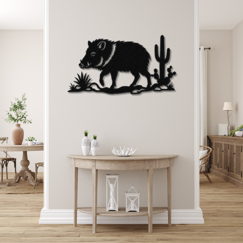 Javelina Metal Wall Art