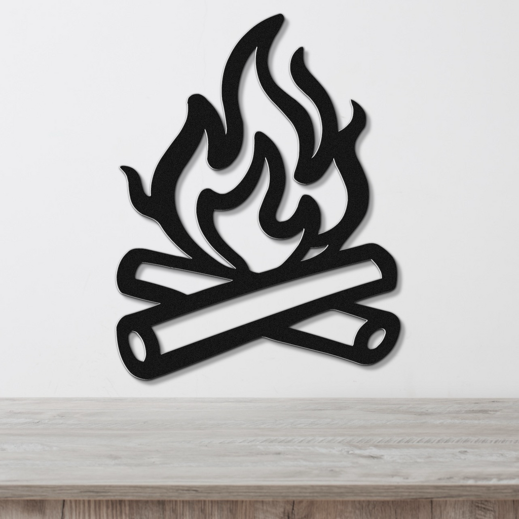 Campfire Metal Wall Art