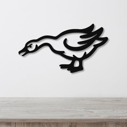 Angry Goose Metal Wall Art