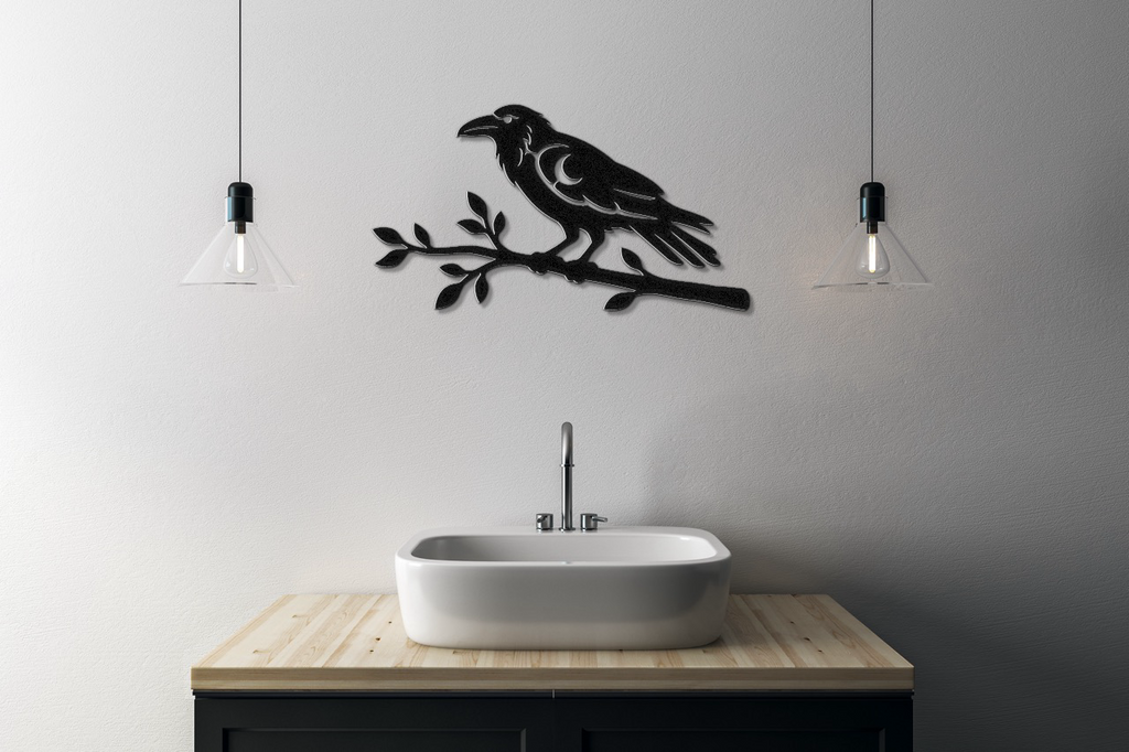 Raven Metal Wall Art