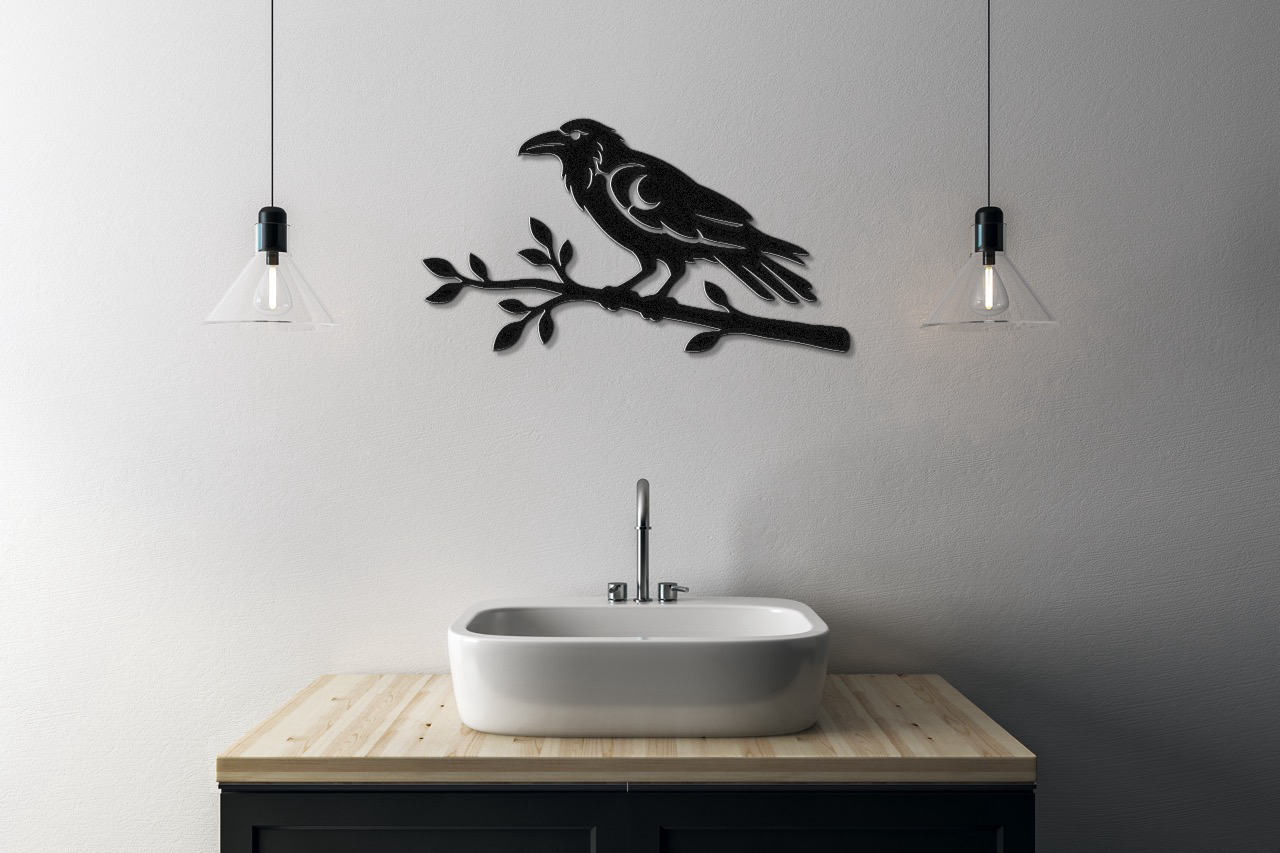 Raven Metal Wall Art