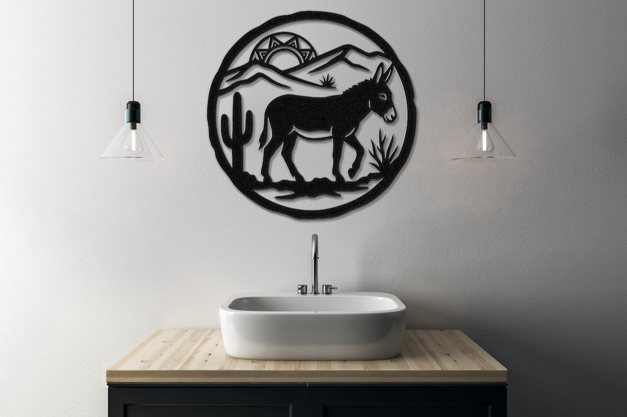 Burro Metal Wall Art