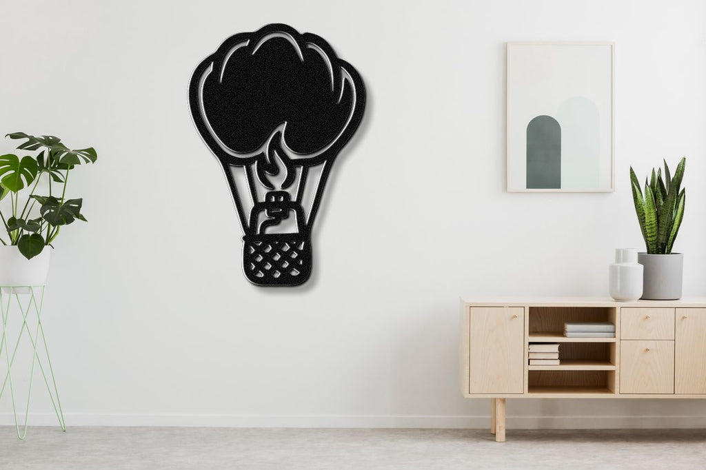 Hot Air Balloon Metal Wall Art