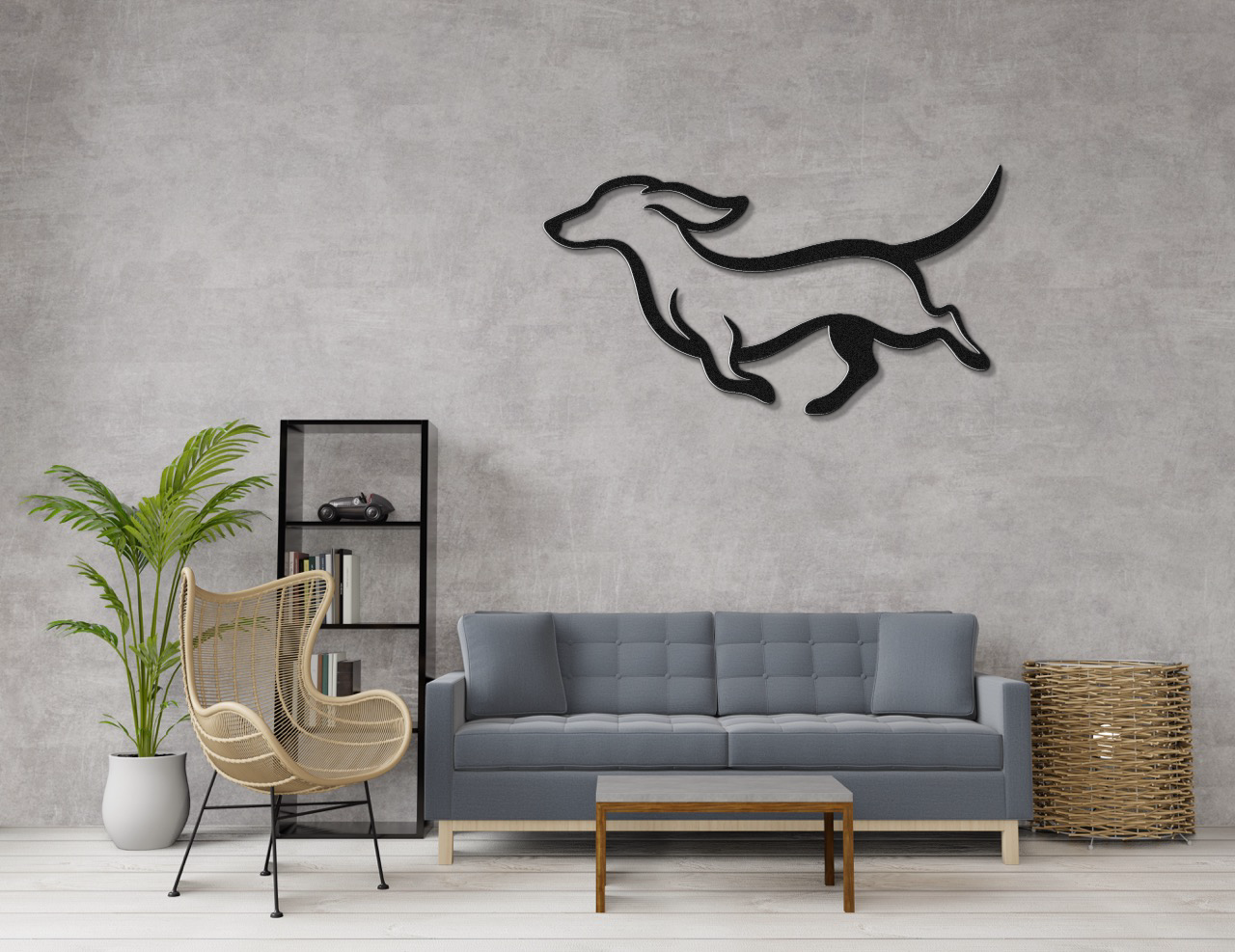 Dachshund Metal Wall Art