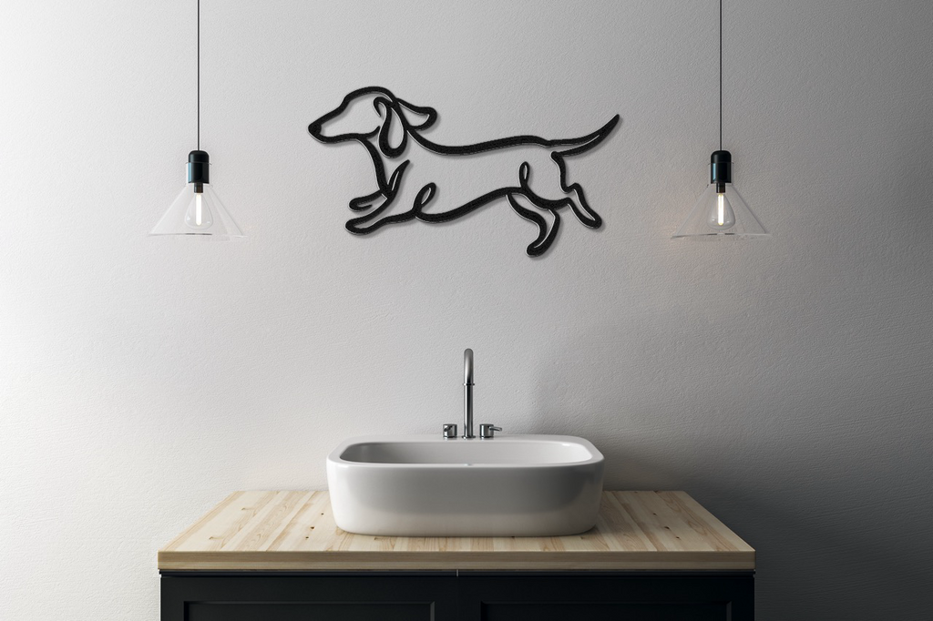 Dachshund Metal Wall Art