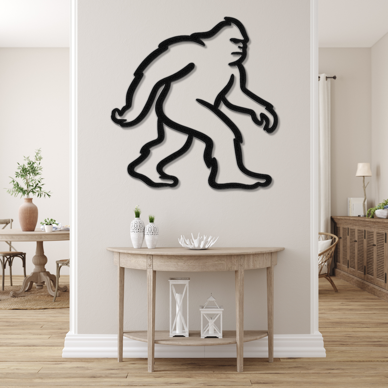 Bigfoot Metal Wall Art