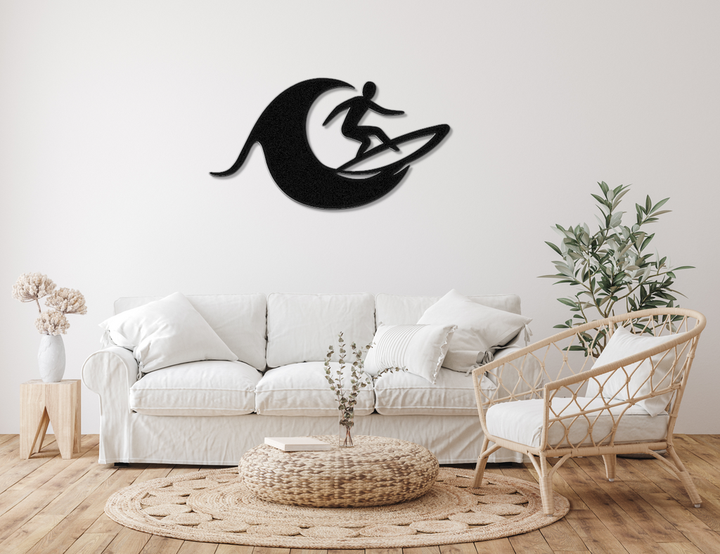 Surfer Metal Wall Art