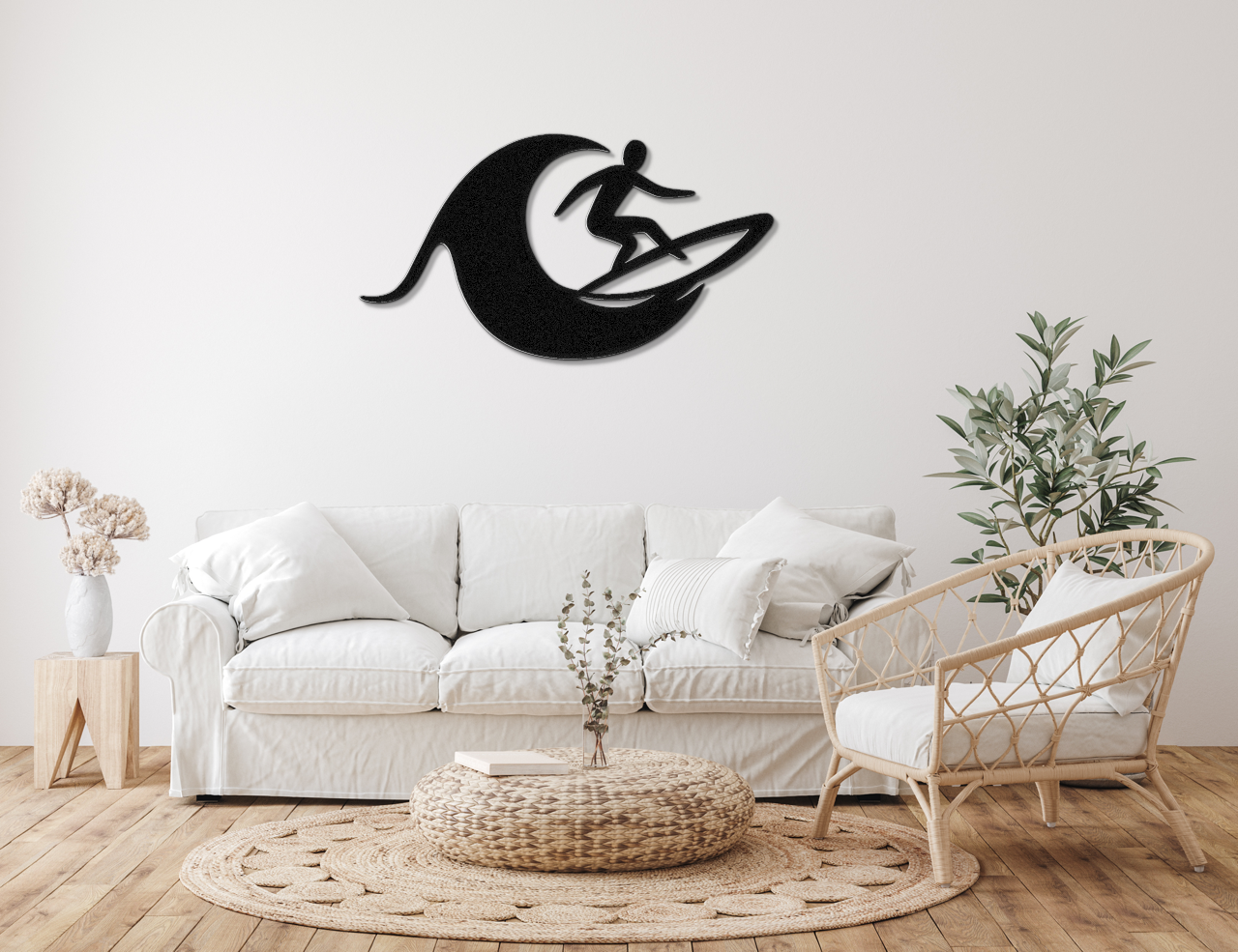 Surfer Metal Wall Art