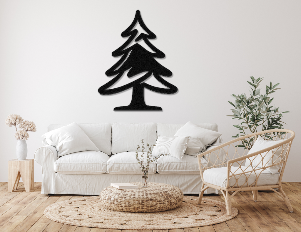 Pine Tree Metal Wall Art