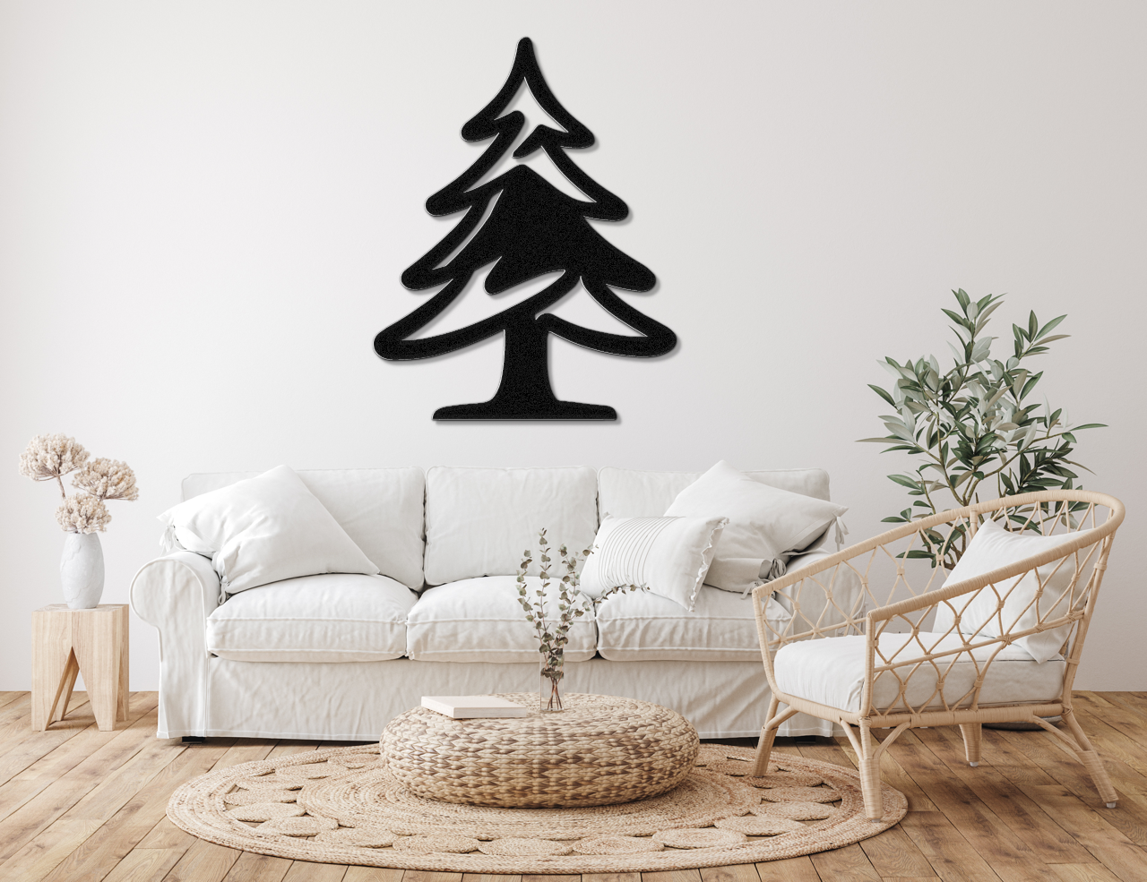 Pine Tree Metal Wall Art