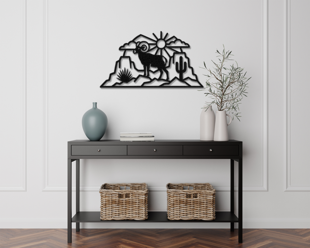Arizona Bighorn Sheep Metal Wall Art