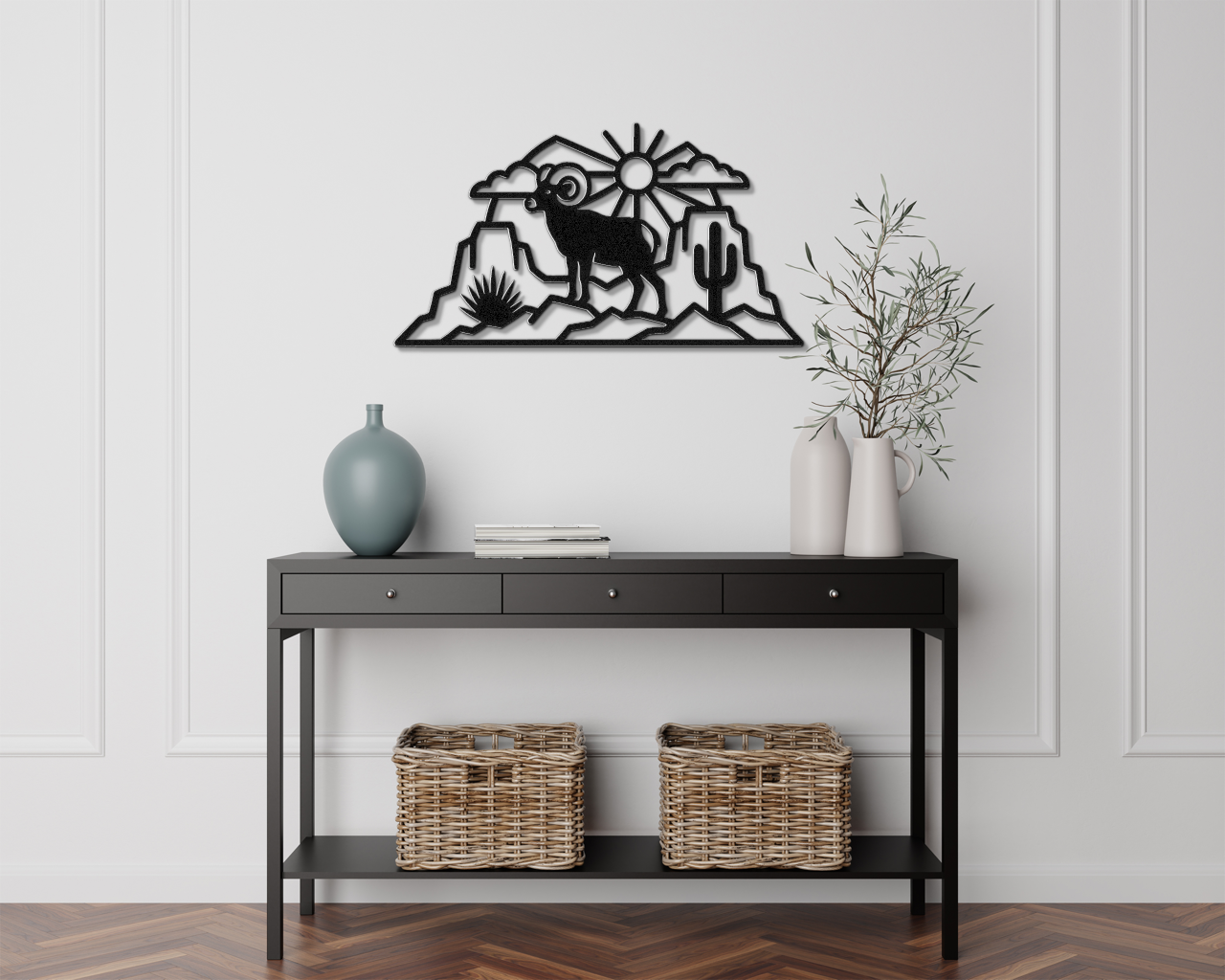 Arizona Bighorn Sheep Metal Wall Art