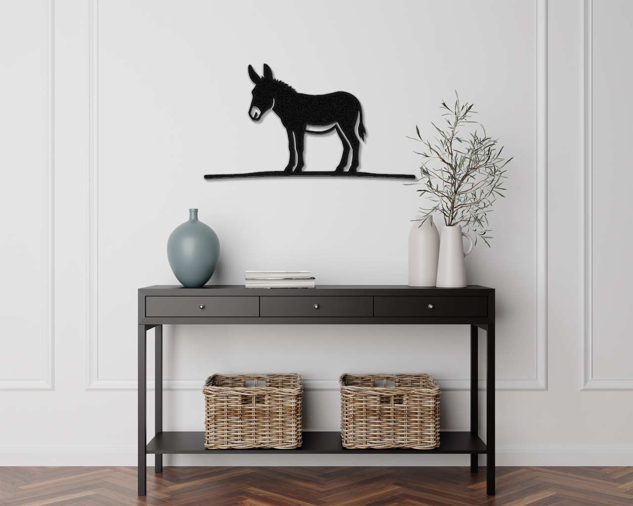 Burro Metal Wall Art