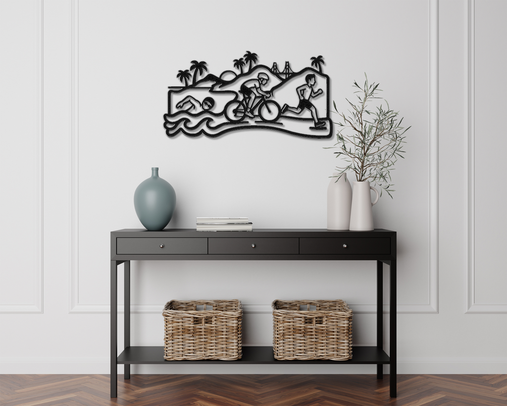 Santa Cruz Triathlon Metal Wall Art