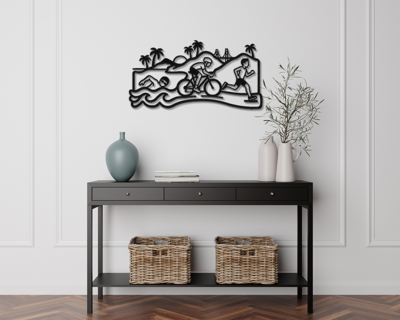 Santa Cruz Triathlon Metal Wall Art