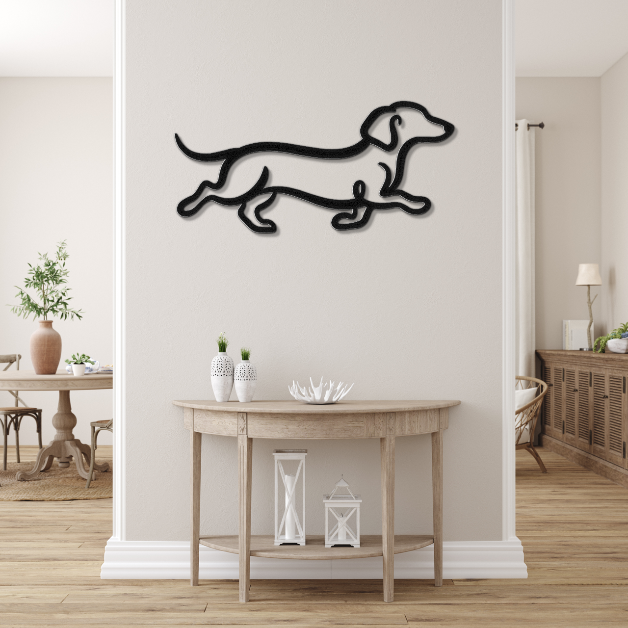 Dachshund Metal Wall Art