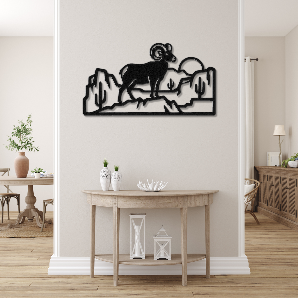 Arizona Bighorn Sheep Metal Wall Art