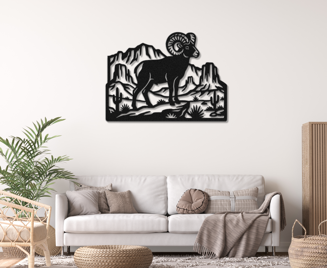 Arizona Bighorn Sheep Metal Wall Art