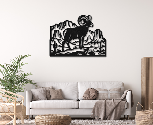 Arizona Bighorn Sheep Metal Wall Art