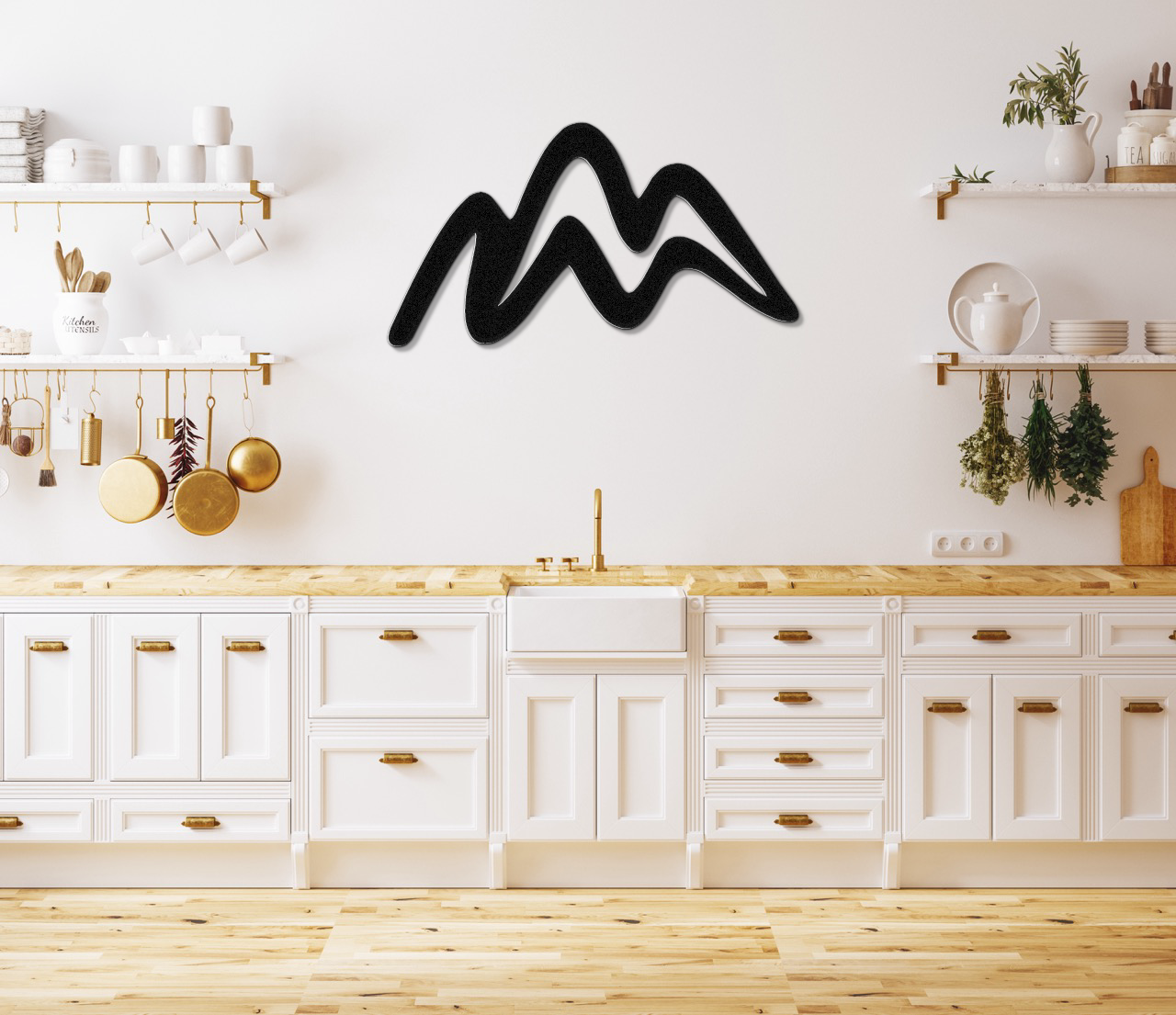 Mountains Metal Wall Art
