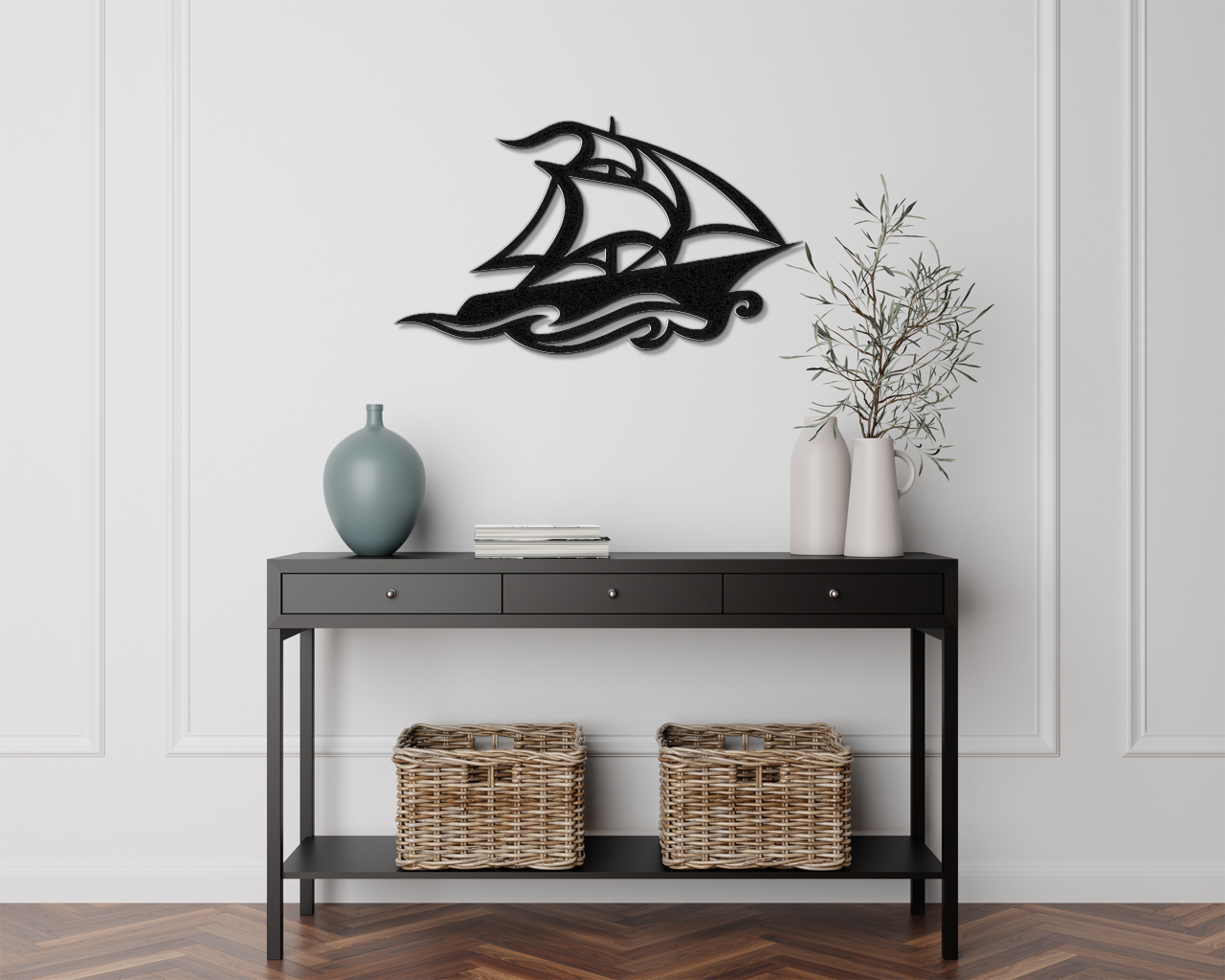 Sailboat Metal Wall Art