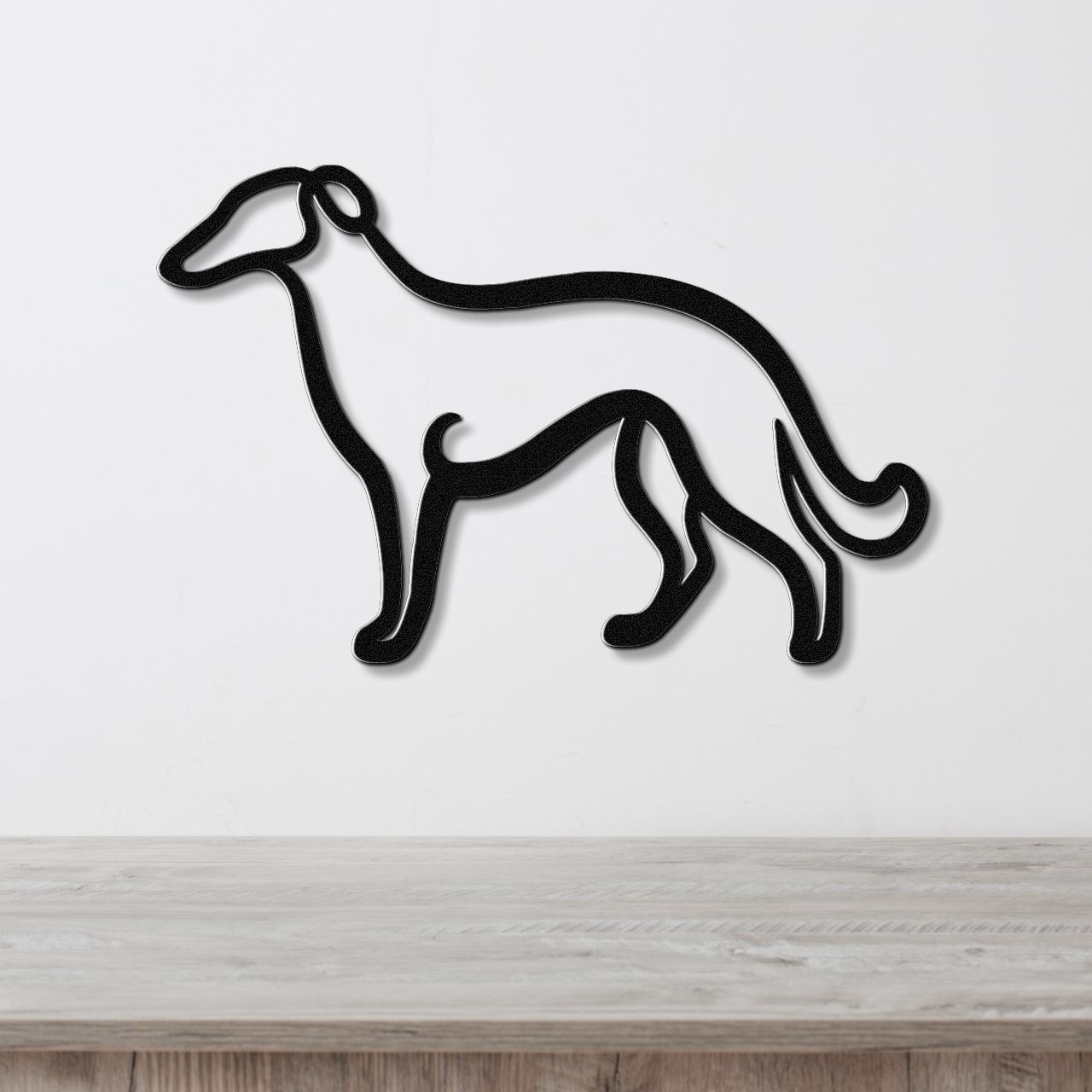 Borzoi Dog Metal Wall Art