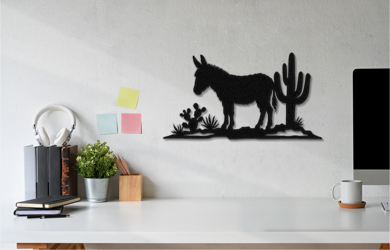 Burro Metal Wall Art