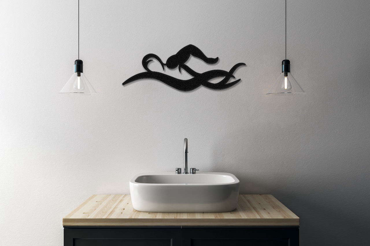 Swimmer Metal Wall Art