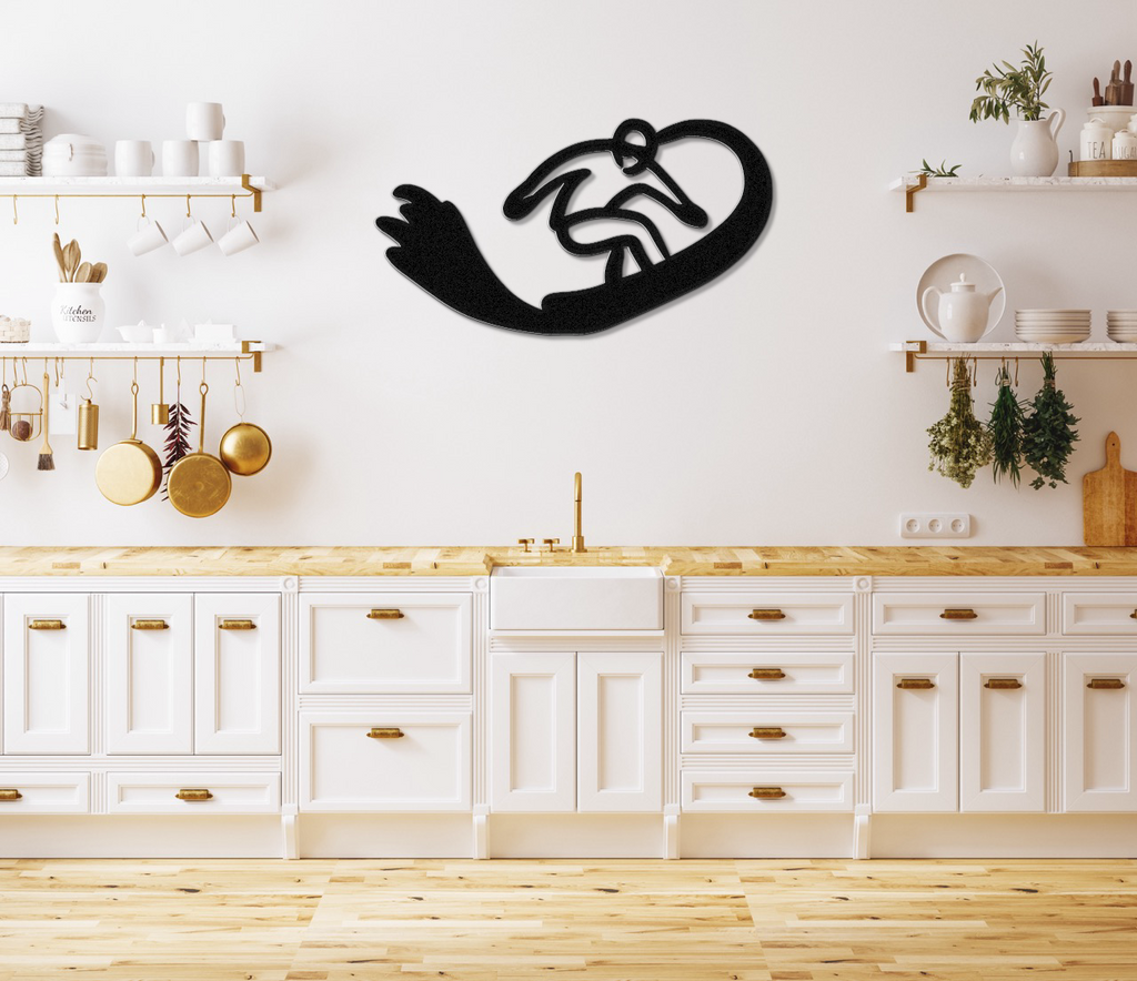 Snowboarding Metal Wall Art