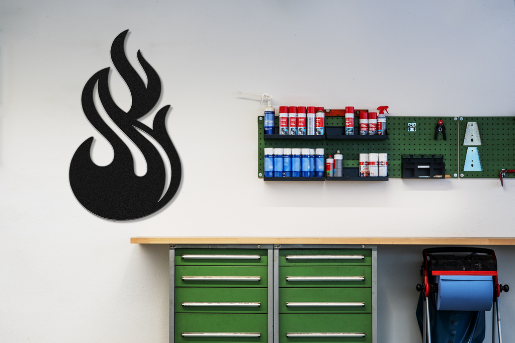 Abstract Fire Metal Wall Art