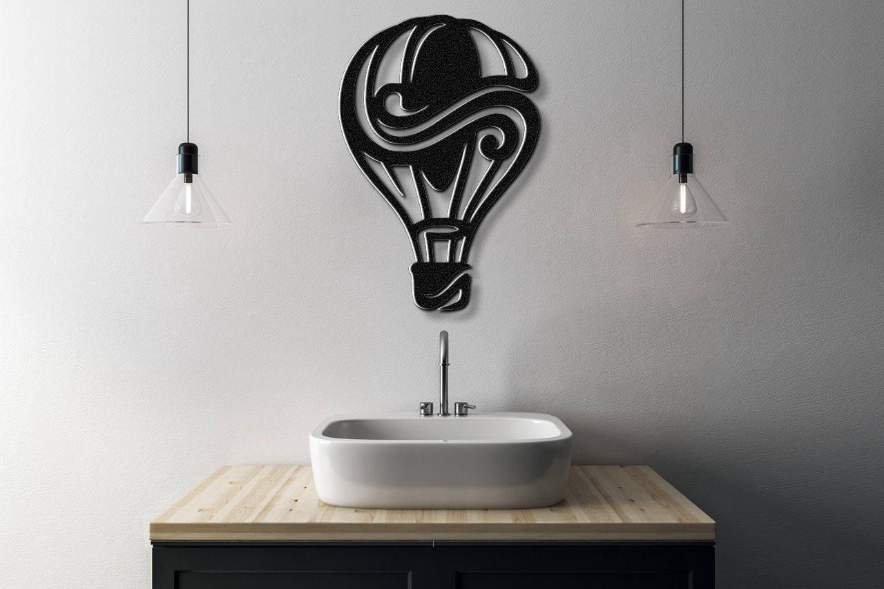 Hot Air Balloon Metal Wall Art