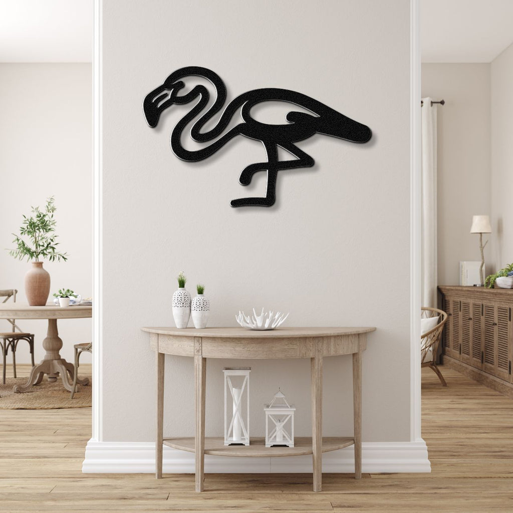 Flamingo Metal Wall Art