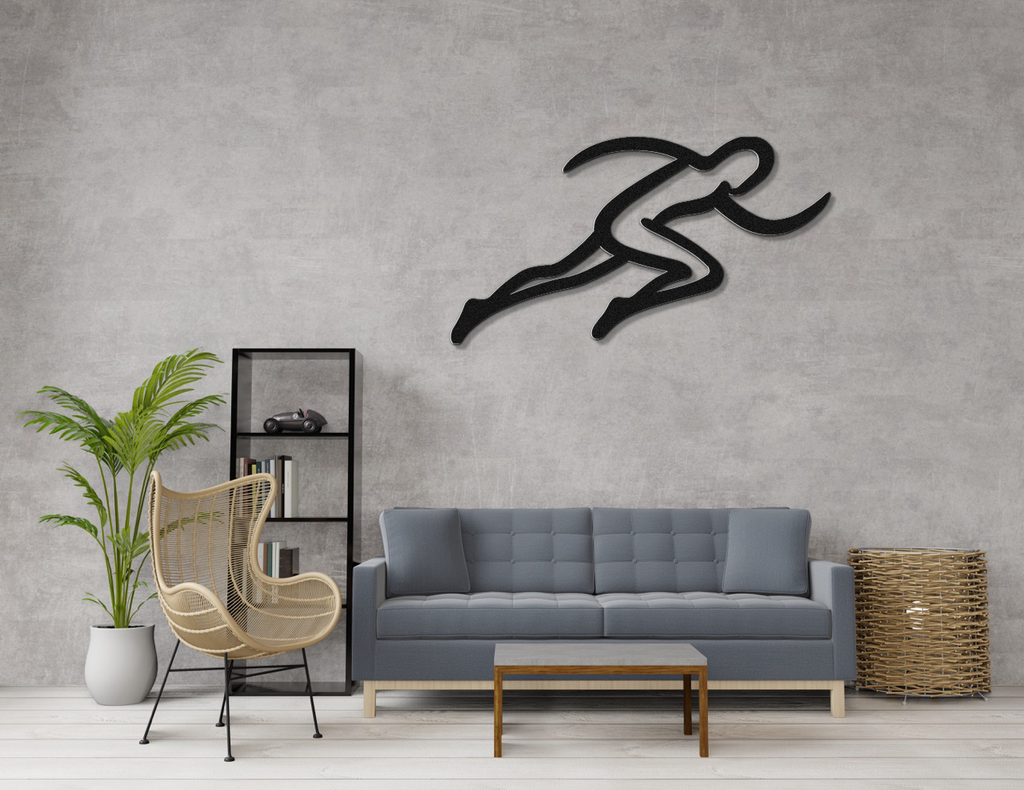 Runner Metal Wall Art