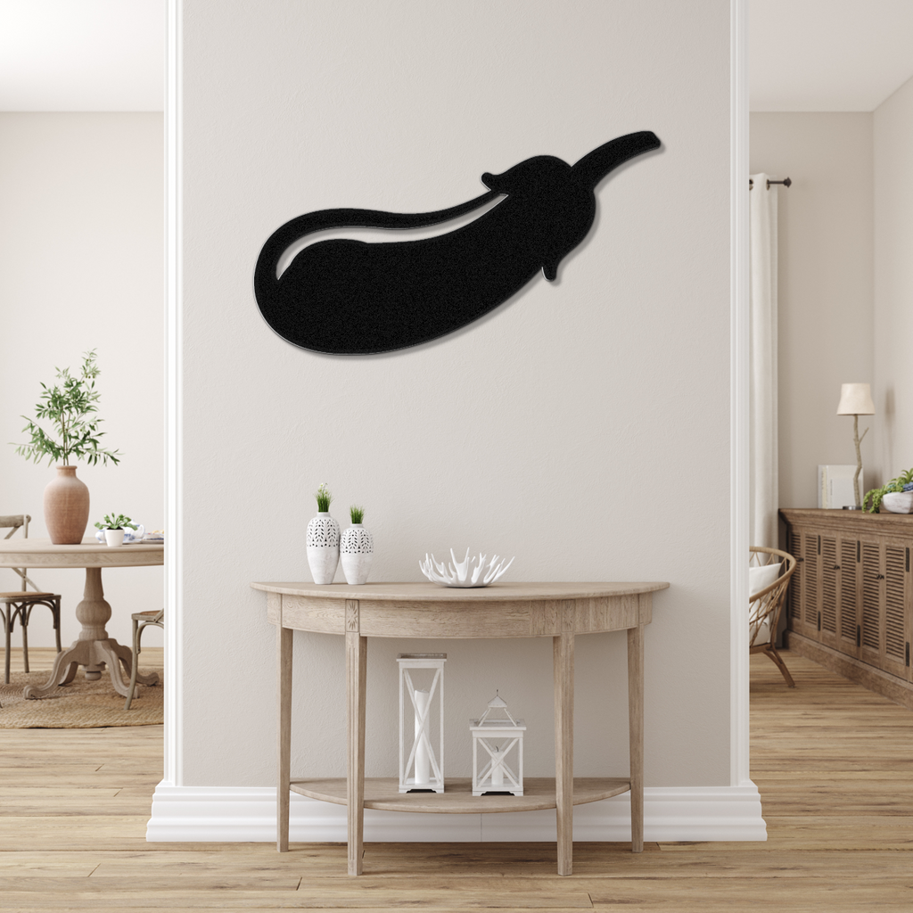 Eggplant Metal Wall Art