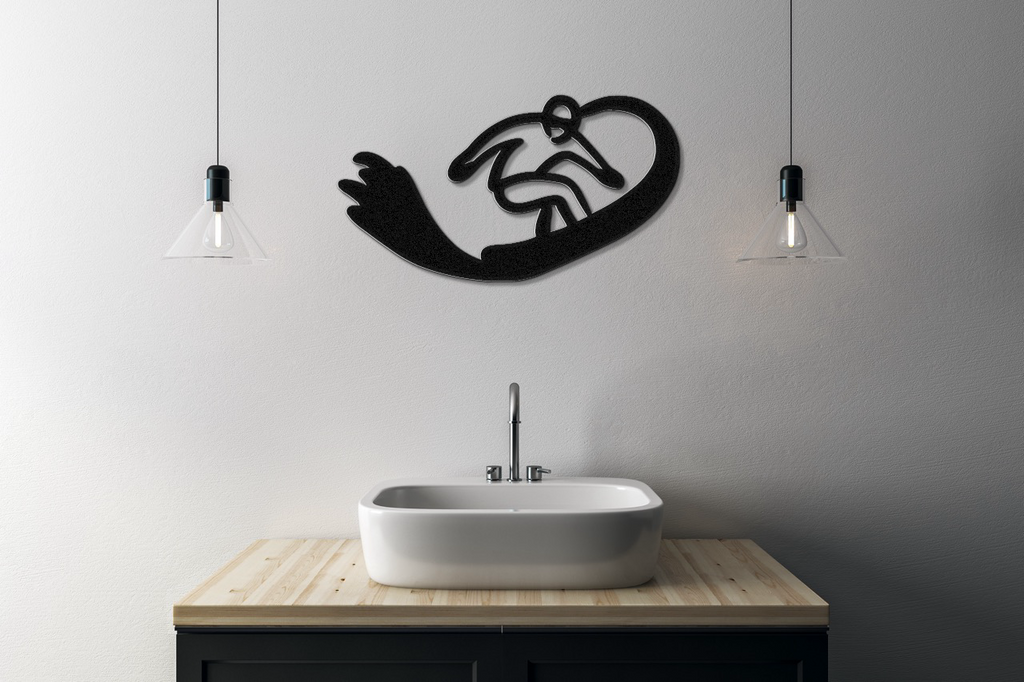 Snowboarding Metal Wall Art
