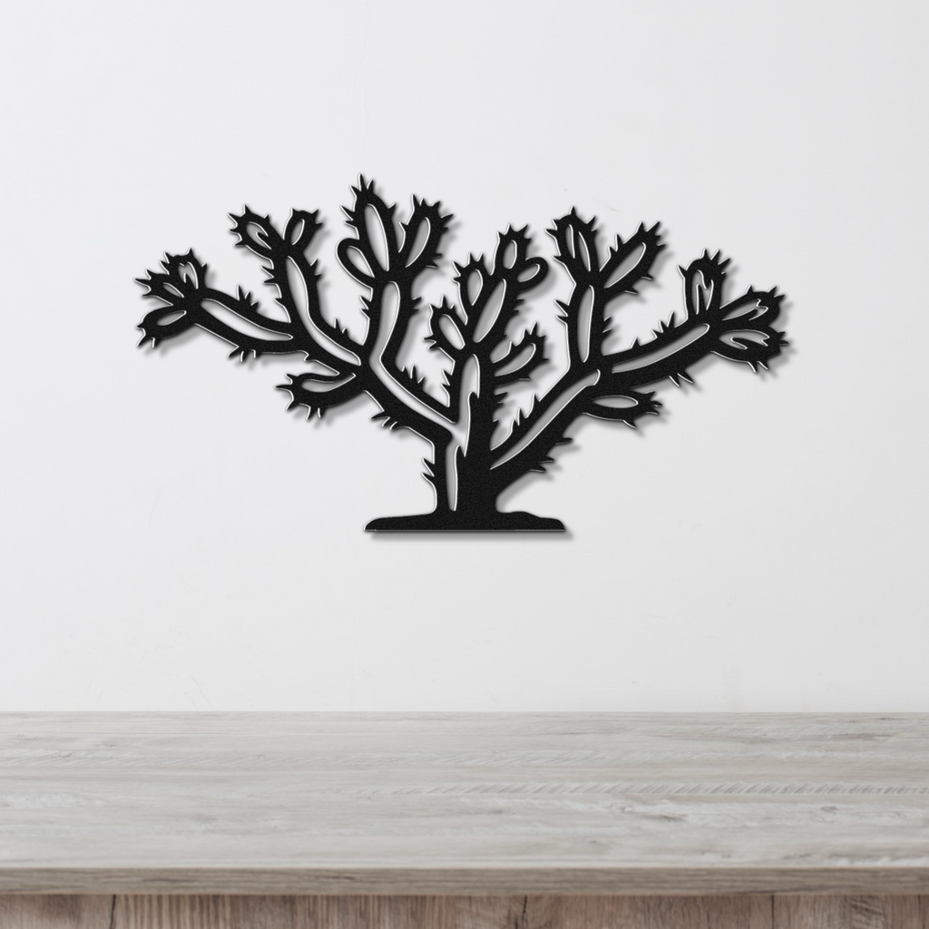 Cholla Cactus Metal Wall Art