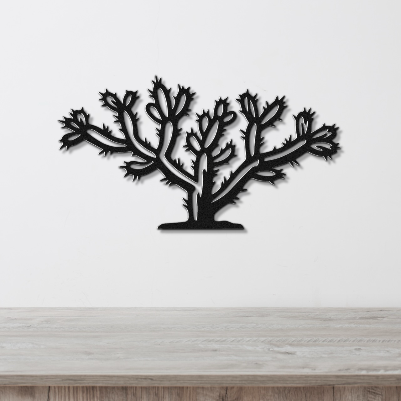 Cholla Cactus Metal Wall Art
