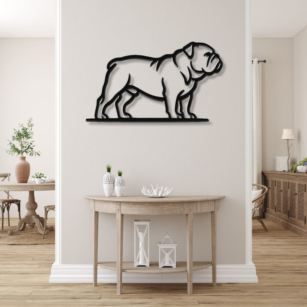 Bulldog Metal Wall Art
