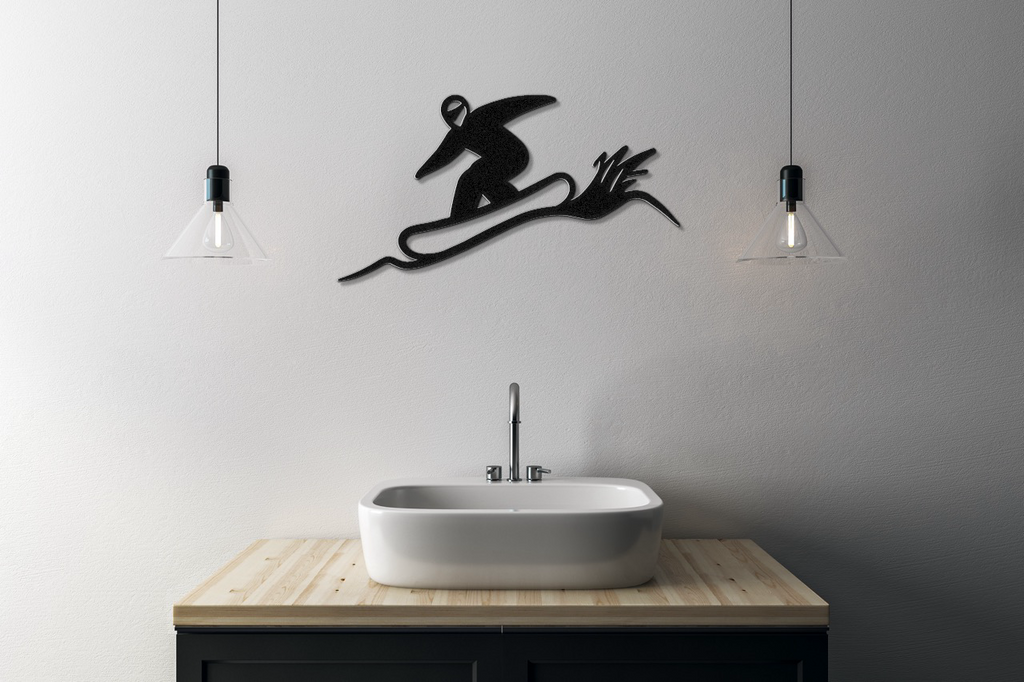 Snowboarding Metal Wall Art