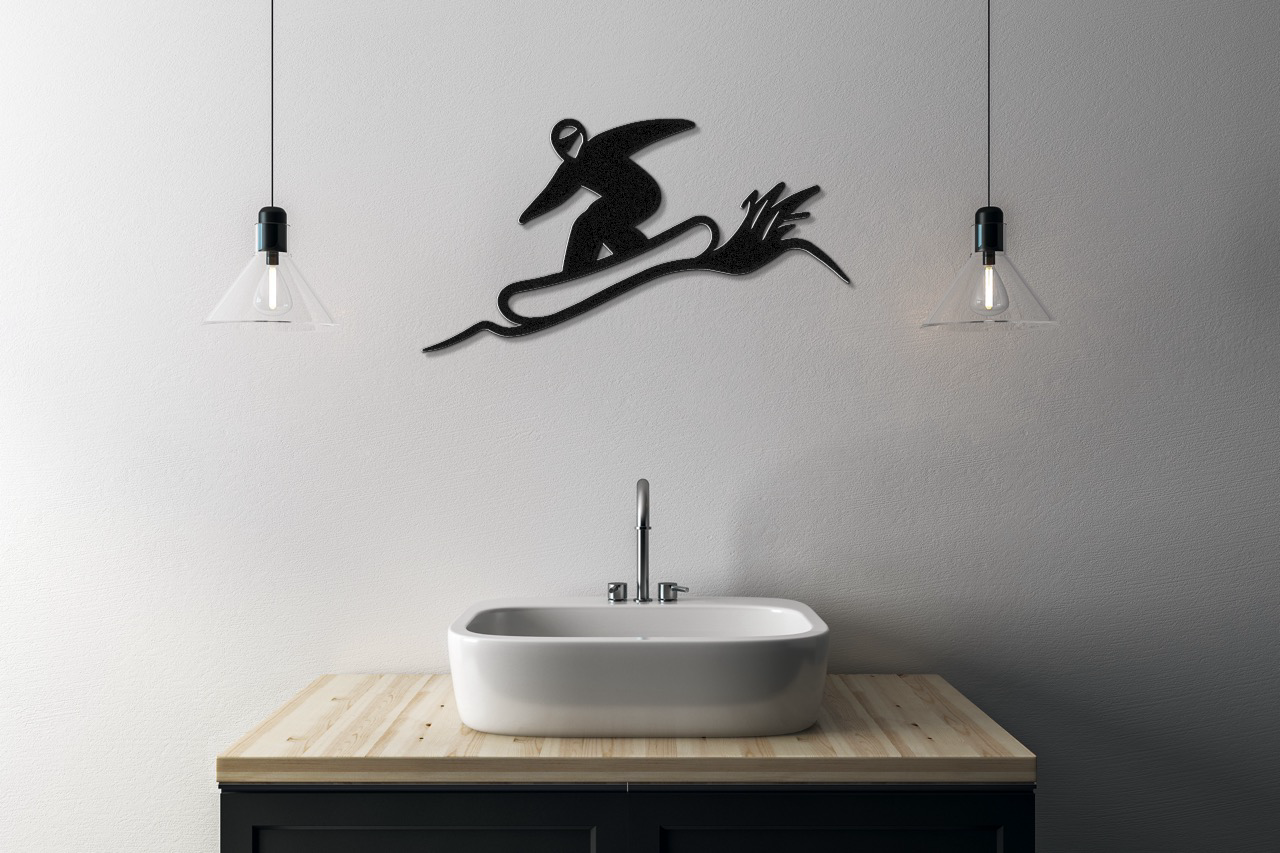 Snowboarding Metal Wall Art