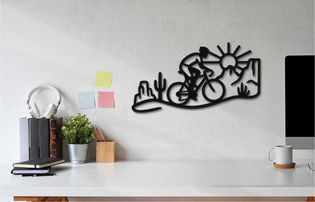 Arizona Cycling Metal Wall Art