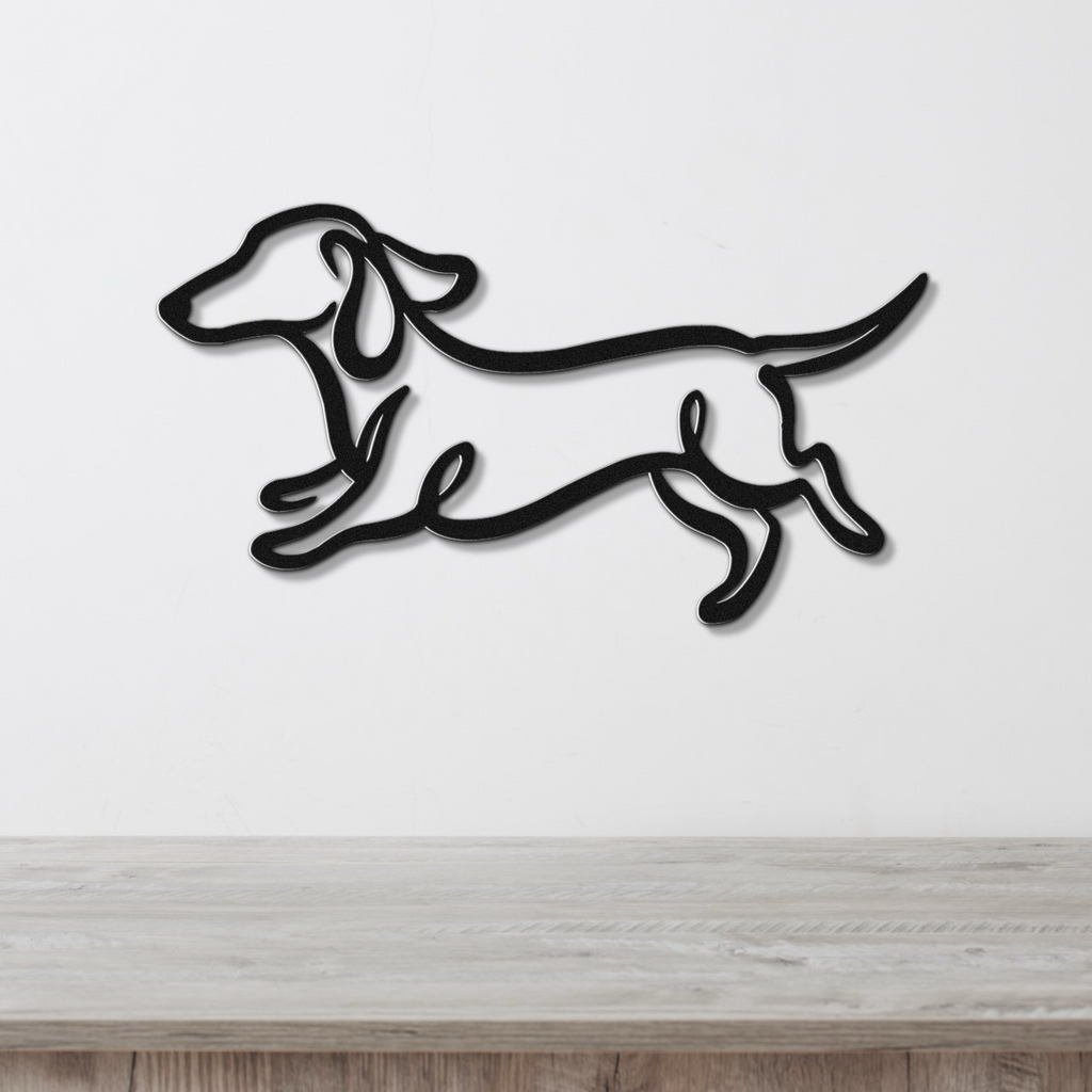 Dachshund Metal Wall Art