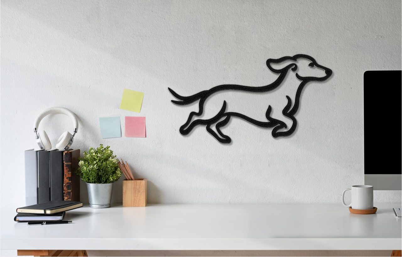 Dachshund Metal Wall Art