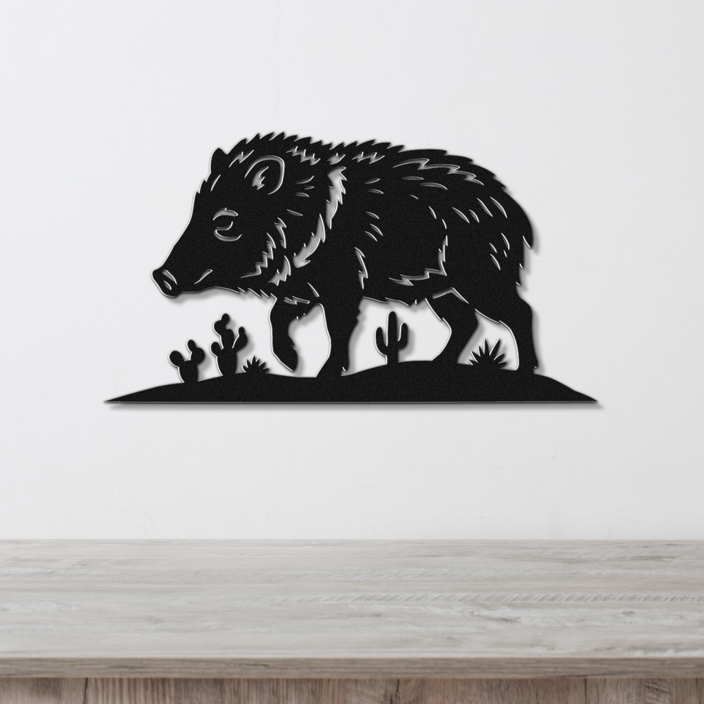 Javelina Metal Wall Art