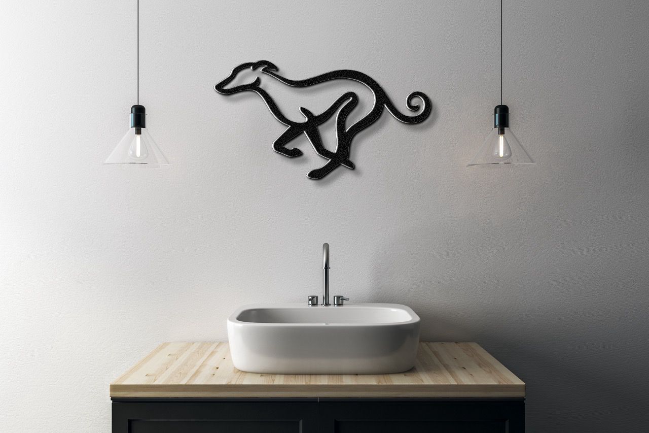 Greyhound Metal Wall Art